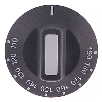 Buton termostat friteuza 110 - 190°C, ax D ø 6 x 4,6 mm, ø 50 mm - 111925