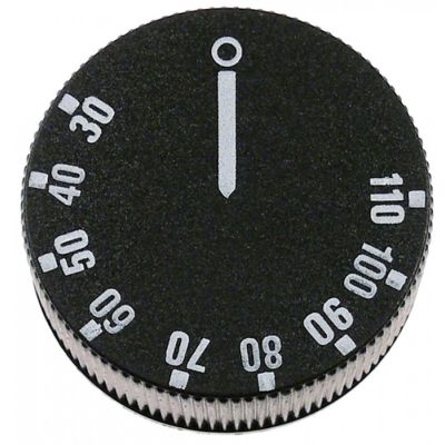 Buton termostat 30 - 110°C, ø 42 mm, ax ø 6x4.6 mm - 112918