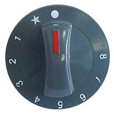 knob symbol gas thermostat 1-8 ø 71mm - Code 113015