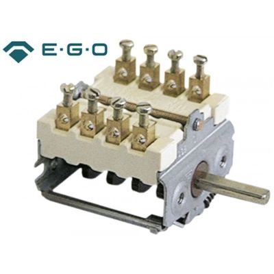 Selector pornit-oprit 0-1-0-1, 4 contacte 16A, ax ø 6x4.6 mm, EGO 49.42015.000, 4942015000 - 300021