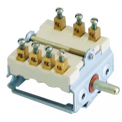 Intrerupator rotativ - selector cu 4 pozitii 0-1-2-3, ax. ø 6x4,6 mm - 300094