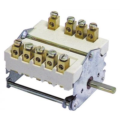 Selector 4 pozitii 0-1-2-3, contacte 3NO/1CO, 32A, 250V, ax ø 6 x 4,6 mm - 300104