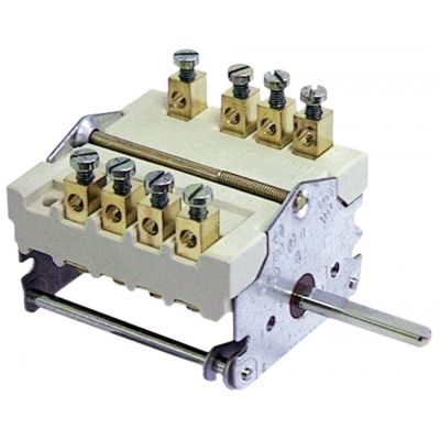Comutator cu 2 operating pozitii,  0-1, 32 A,  ax  6 x 4.6 mm - 300107