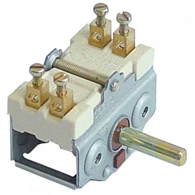 Intrerupator rotativ 0-1, 16 A, 250 V, ax ø 6x4,6 mm - 300151