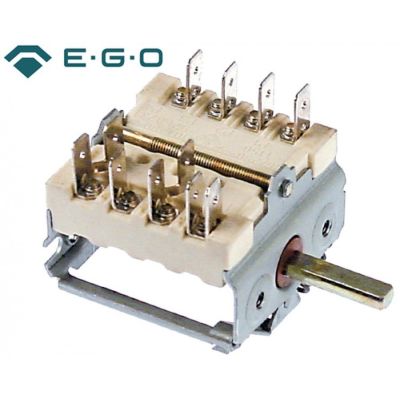 Intrerupator rotativ pozitii 0-1, ax  ø 6x4,6 mm, EGO 4941015705, comutator cheie - 300166