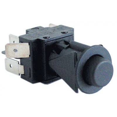 Intrerupator cu buton cu 2 contacte in comutatie 2 CO, montare ø 16mm - 301175