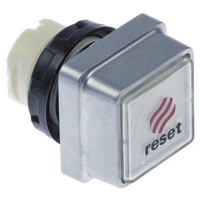 Buton reset transparent, montare ø22 mm - 345207