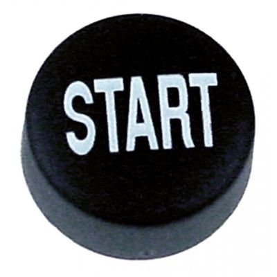 push button symbol START black ø 21mm - Code 346836