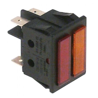 indicator lamp 30x22mm 230V yellow/red - Code 346968