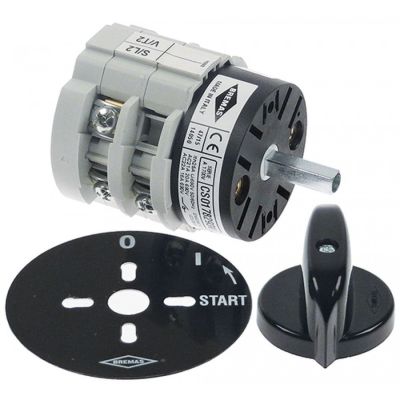 Comutator Bremas CS0178377, tip A1700, 20 A, 400 V, 3 pozitii 0-1-2(fara retinere),  ax 5x5 mm - 347086