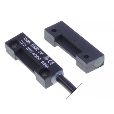 Micro intrerupator magnetic 40 x 13 mm, 1NO, 250 V, putere nominala 0,04 A, cu magnet - 347109