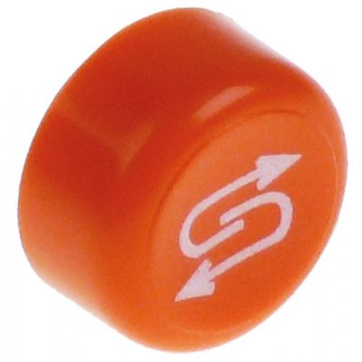 Buton, ø 25 mm, portocaliu - Cod 347132