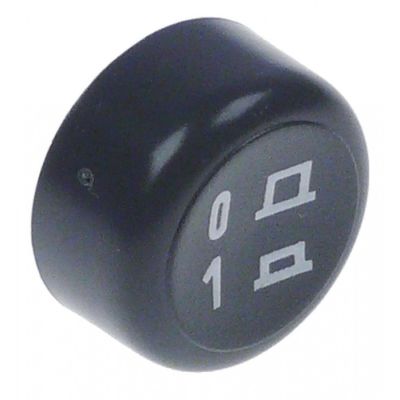 push button ø 28mm grey symbol ON/OFF - Code 347138