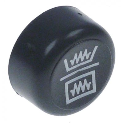 push button ø 25mm grey symbol heating - Code 347142