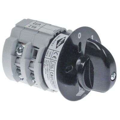 rotary switch 0-1 momentary switch 3 -poles 12 A shaft 5x5mm shaft length 18 mm - Code 347187