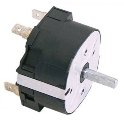 Timer mecanic 15 minute, contacte 2 NO, 16 A, 250 V, dimensiuni ax ø 6 x 4,6 mm - 350032