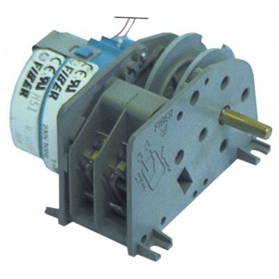 Motoreductor Fiber 230 V, ciclu 20 secunde, ax ø 6 mm, P25.5J.02.C1.74, evacuare abur - 350047