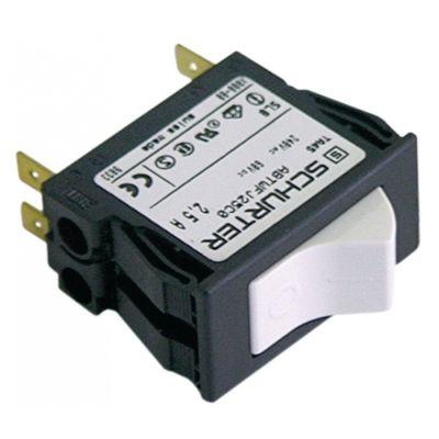 overload switch drop-away current 2,5A connection male faston 6,3mm