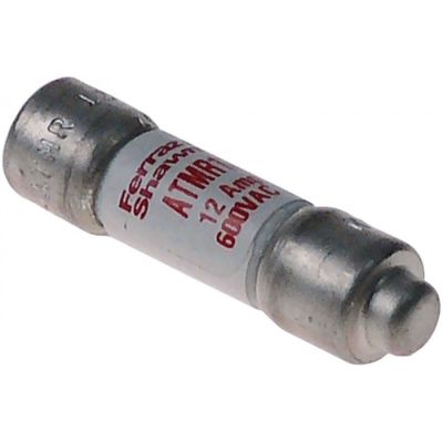 fine fuse size 12A fast-acting rated voltage 600V type ATMR/KTK-R Qty 1 pcs size ø10,4x35(38)mm