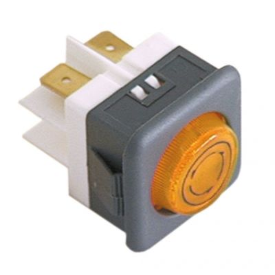 indicator lamp 26,5x25,5mm 230V yellow - Code 359012