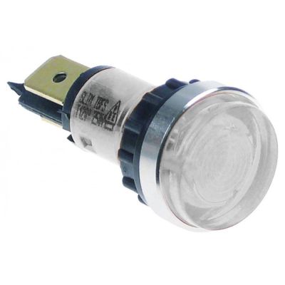 Lampa indicatoare ø 12 mm, 250 V, alba - 359021