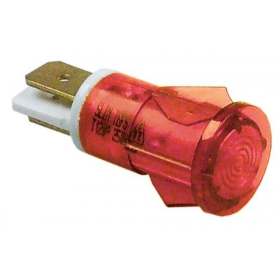 Lampa indicatoare rosie, montare ø 12 mm, 230V - 359043