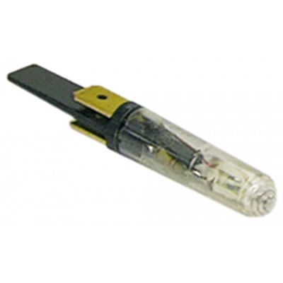 Bec alb 230V, ø 8 mm, max. 120°C, pentru lampa de semnalizare - 359130
