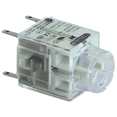 contact block momentary 1NC/1NO connection male faston 2,8mm type AT