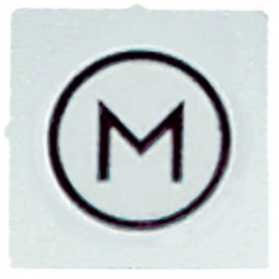 symbol plate M
