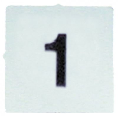 symbol plate white 1