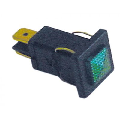 indicator lamp 14x11mm 230V green - Code 359270