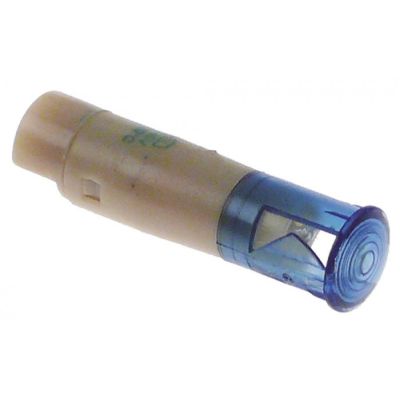 indicator light ø 9mm 240V blue connection plug-in connection temp.-resist. 120°C