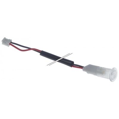 indicator light ø 9mm clear connection plug cable length 33mm