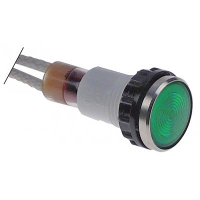 indicator light ø 12mm 250V green cable length 400mm