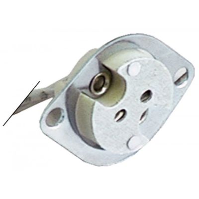 Fasung lampa G4 / G5.3 / G6.35, 24V, ø 17 mm, H 15 mm, cabluri 130 mm - 359646