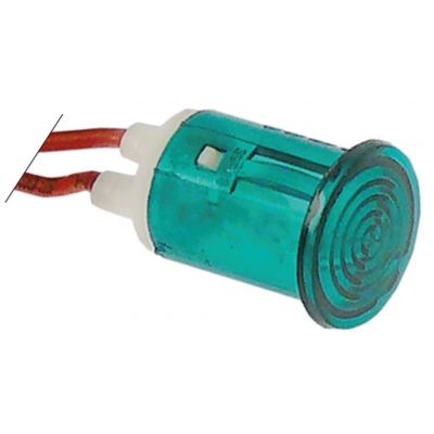 Lampa indicatoare ø 16 mm, 400 V, cablu L 200 mm, verde - 359828