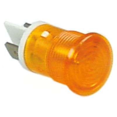 indicator lamp ø 16 mm 400 V yellow connection flat plug 6,3mm - Code 359830