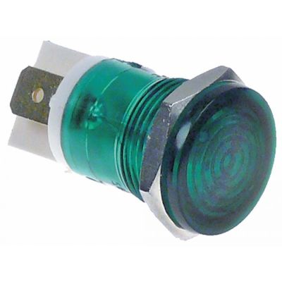 Lampa indicatoare ø 16 mm, 230 V, verde - 359835