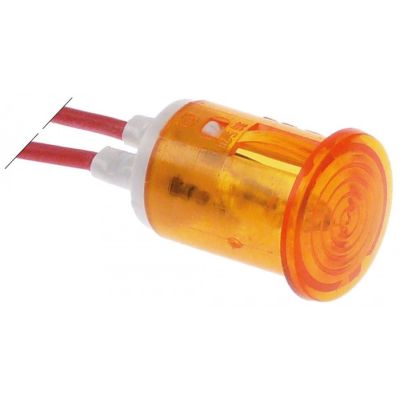 Lampa indicatoare ø 16 mm, 230 V, cablu L 200 mm, galbena - 359908
