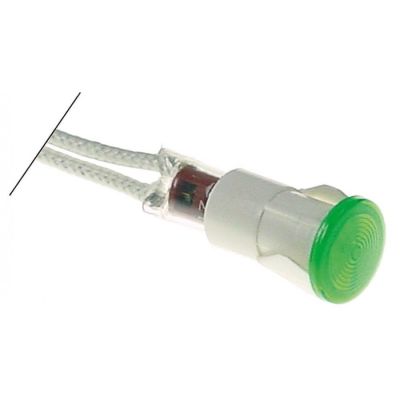 indicator light ø 12mm 400V green connection 2-wire cable length 700mm