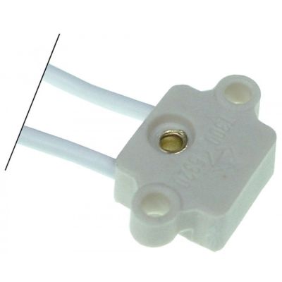 bulb socket G4 with 2-hole fixing L 20 mm cable length 150 mm - Code 359939