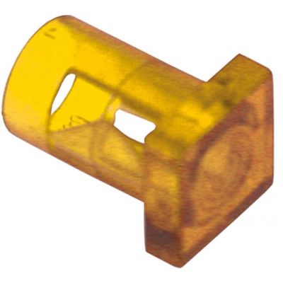 light bulb housing ø9mm yellow Qty 1 pcs square