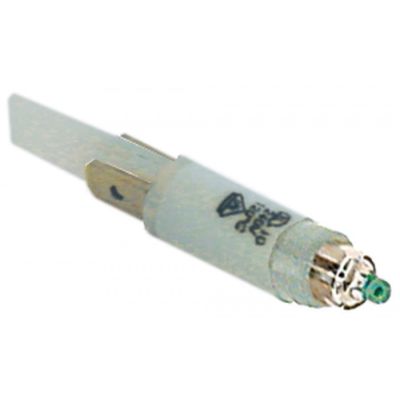 indicator element 230 V green connection flat plug 4,8mm - Code 359985