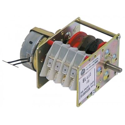 Timer CEM HFD4M16 / DTP16, 230 V, 4 minute, cu 4 camere, ax ø 6x4,6 mm, lungime ax 17 mm - 360020