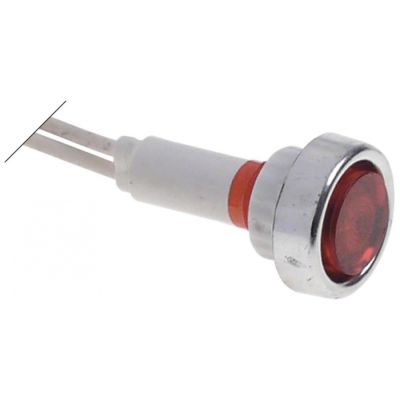 indicator light ø 10mm 24V red cable length 200mm screw base