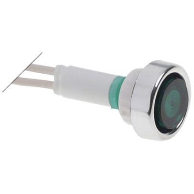 indicator light ø 10mm 24V green cable length 200mm screw base