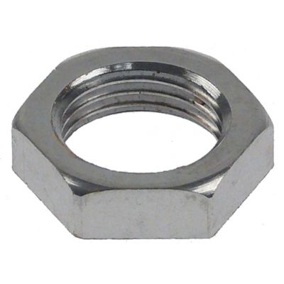 Piulita 1/4", hexagon 17 mm, grosime 5 mm, din alama cromata - 361182