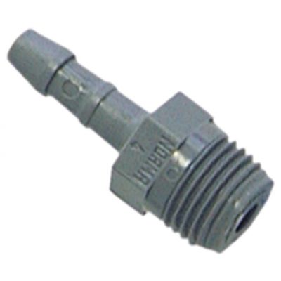 Racord plastic pentru furtun, ø 4 mm, filet ext ¼" - 361689