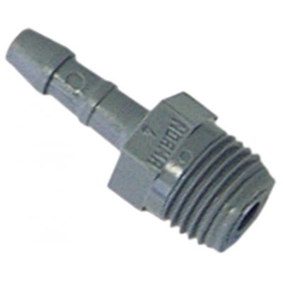 Racord pentru furtun ø 8 mm, filet ext 3/8", din plastic - 361696