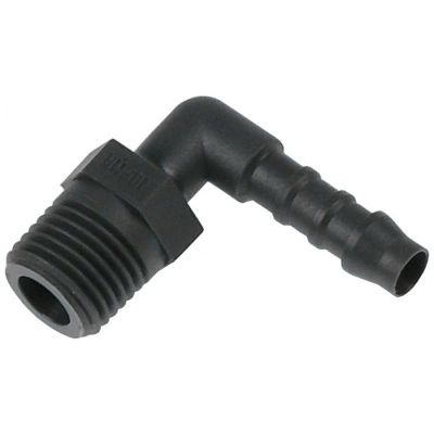 Racord ¼" cu cot, racord furtun 6 mm - 361755